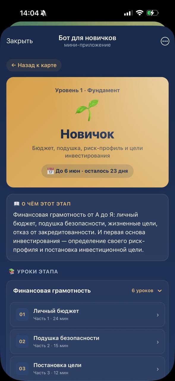 Деталь уровня — уроки этапа Фундамент